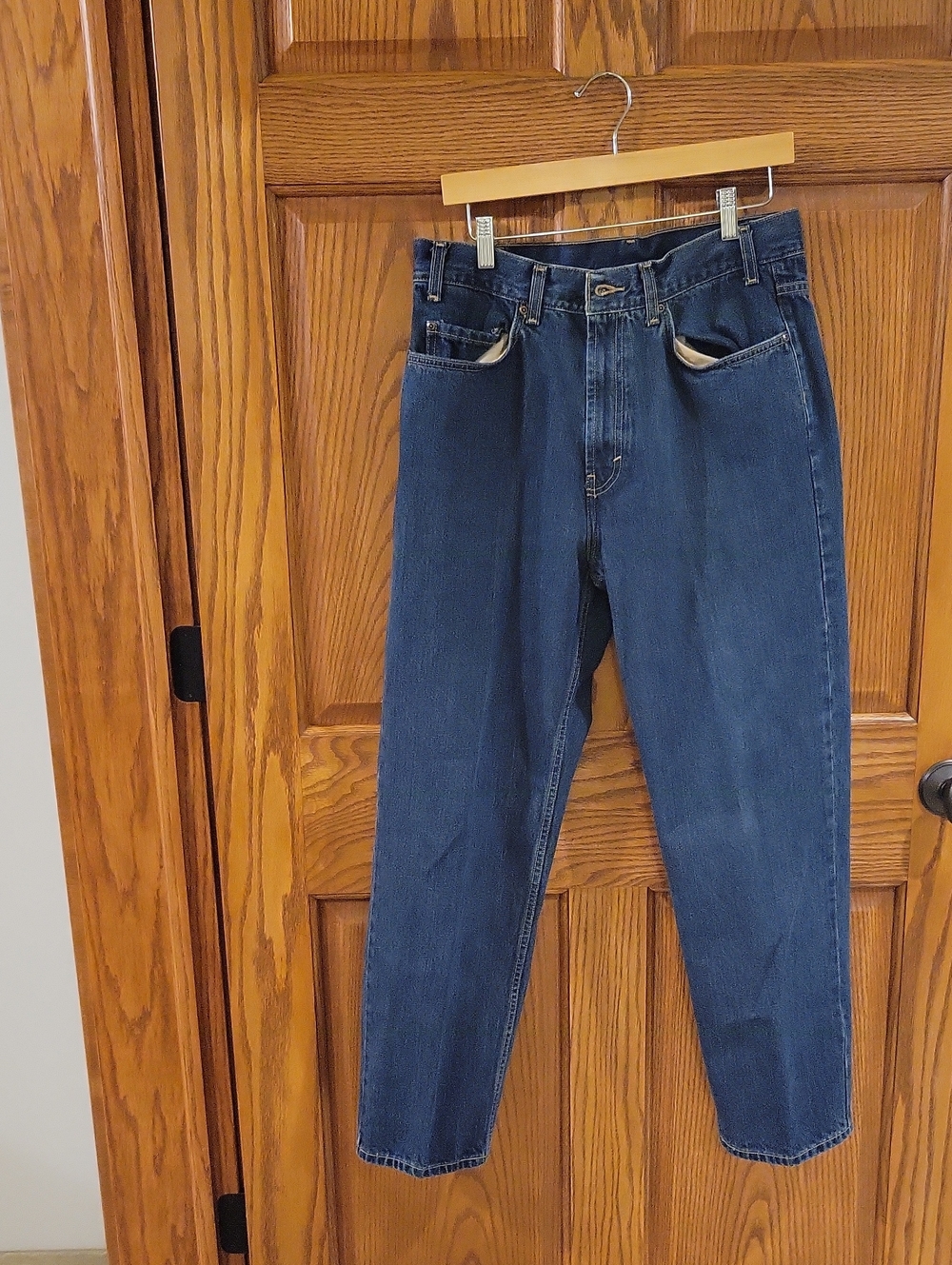 Mens Kirkland Signature Dark Wash Denim Jeans In 34/30